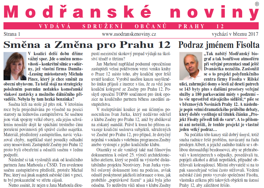 Modřanské noviny 03/2017