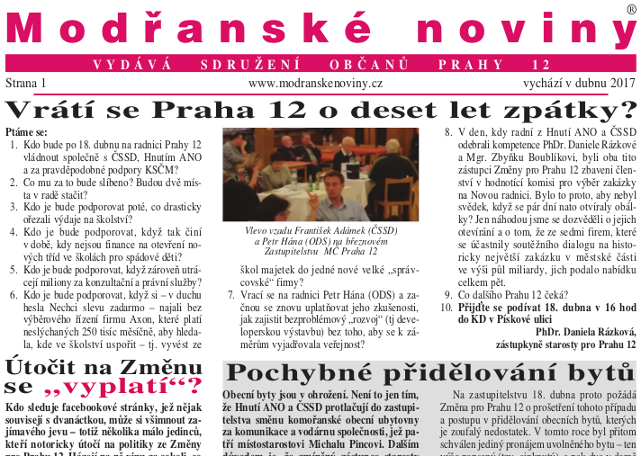 Modřanské noviny 04/2017